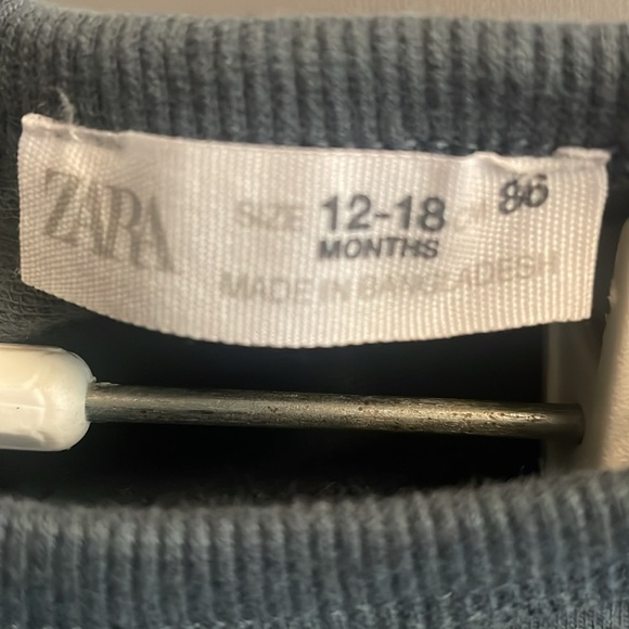 NWT, Zara, 12-18mos, personalized sweatshirt,”Julian”, super soft - Picture 9 of 9